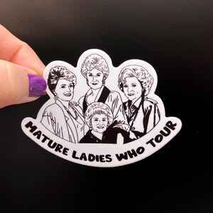 Golden Girls Sticker, Phish Tour Sticker, Grateful Dead Tour Sticker, Summer Tour Sticker, Phish Lot Sticker, Grateful Dead Lot Merch