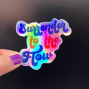 Surrender to the Flow Sticker: Phish Holographic Vinyl Decal