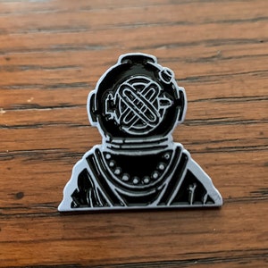 Deep Sea Diver Enamel Pin - Phish Theme From The Bottom - Collectible Scuba Tour Accessory, Phish Pins, Pins for hats, unique pins for hats