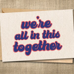 Carte Bathtub Gin, We're All in this together, Carte Phish, Merch Phish, Carte vierge, Carte personnalisée, Carte paroles Phish, Carte Phish personnalisée