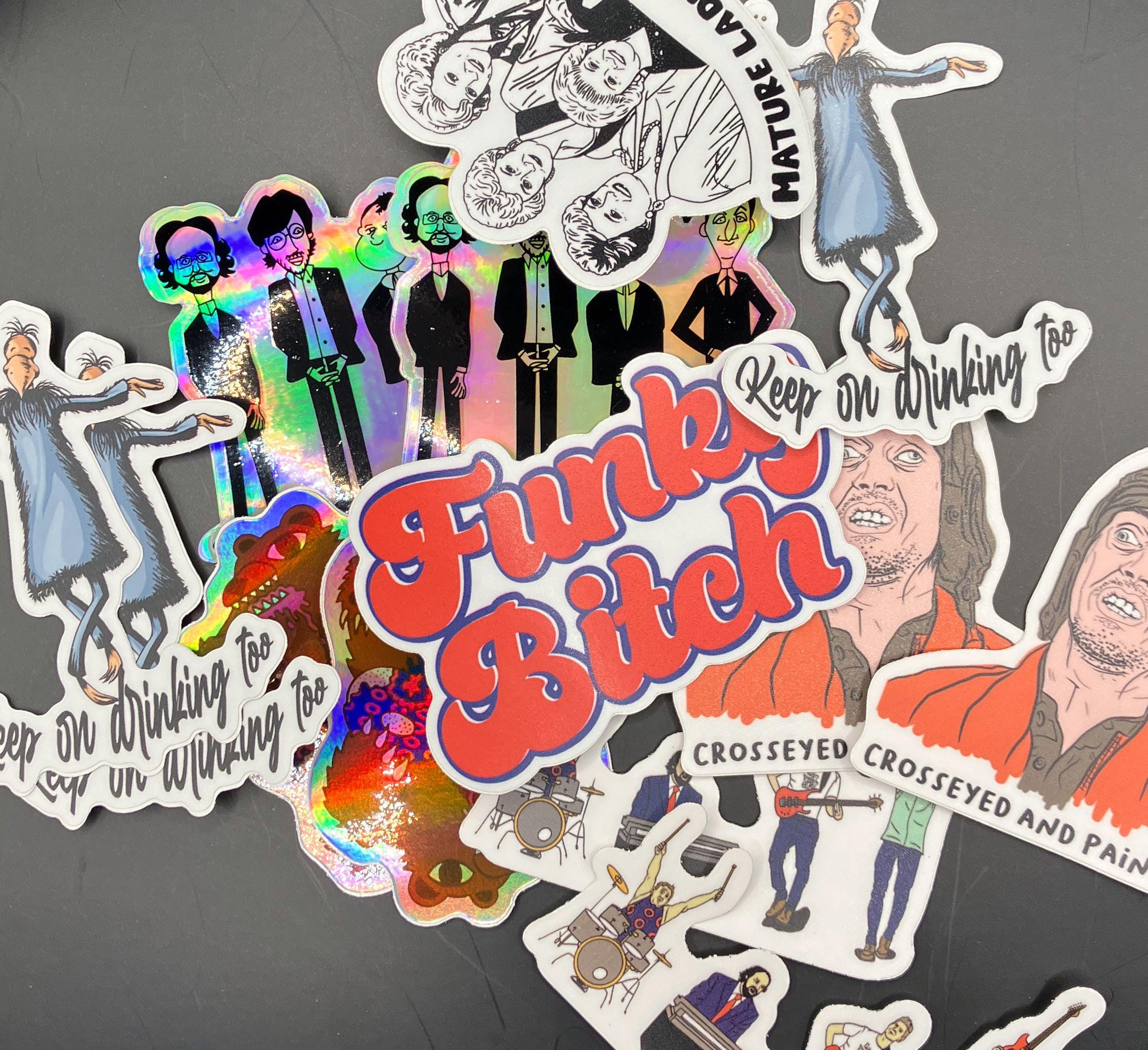 Phish Sticker Pack: Music, Pride, Whimsical Vinyl Stickers
