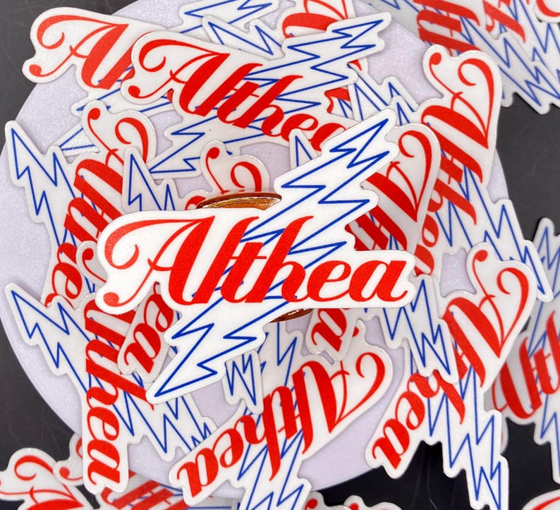 Althea Lightning Bolt Vinyl Sticker, Grateful Dead Inspired - Etsy