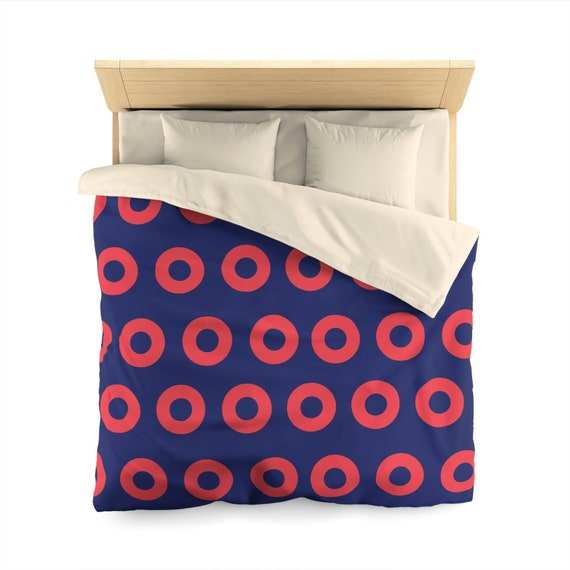 Housse De Couette Donuts | Microfibre Lavable | Tailles 140x200cm à 220x240cm | Pour Enfant