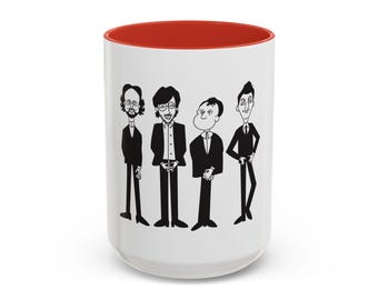 Phish Mug, Phish Inspired Mug, Fab Four, Phish Coffee Mug, Phish Accessory, Phish Caricature Mug, Fab 4 Mug, Fab Four