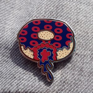 Fishman Donut Enamel Pin: Numbered Edition Phish Pin, Hat Accessory