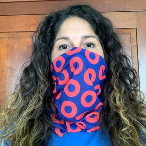Fishman Donut Bandana: Versatile Face Mask, Hair Wrap, Neck Gaiter