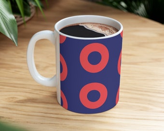 Phish Mug, Fishman Donuts, Phish Coffee Mug, Phish Coffee Cup, Phish Baker&#39;s Dozen, Fishman donuts, Big Mug, Phish Gift, Phish Christmas