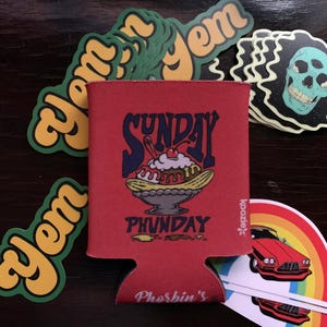 Phish Fan Pack: 3 Koozies & 3 Stickers - Jam Band Gift Set