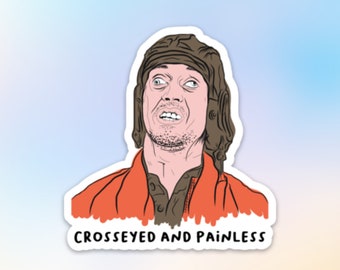 Crosseyed & Painless Sticker, Phish Sticker, Phish Stickers, Phish Lyrics, Phish Label, Laptop Stickers, Cooler Stickers, Talking Heads