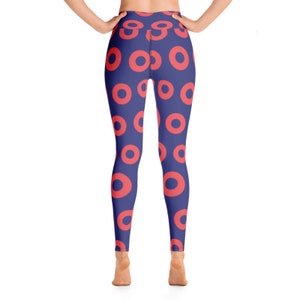 Fishman Donut Leggings, Phish Leggings, Phish Yogahose, Bunte Leggings, Lustige Yogahose, Einzigartige Yogahose, Fishman Donuts Stretch Hose