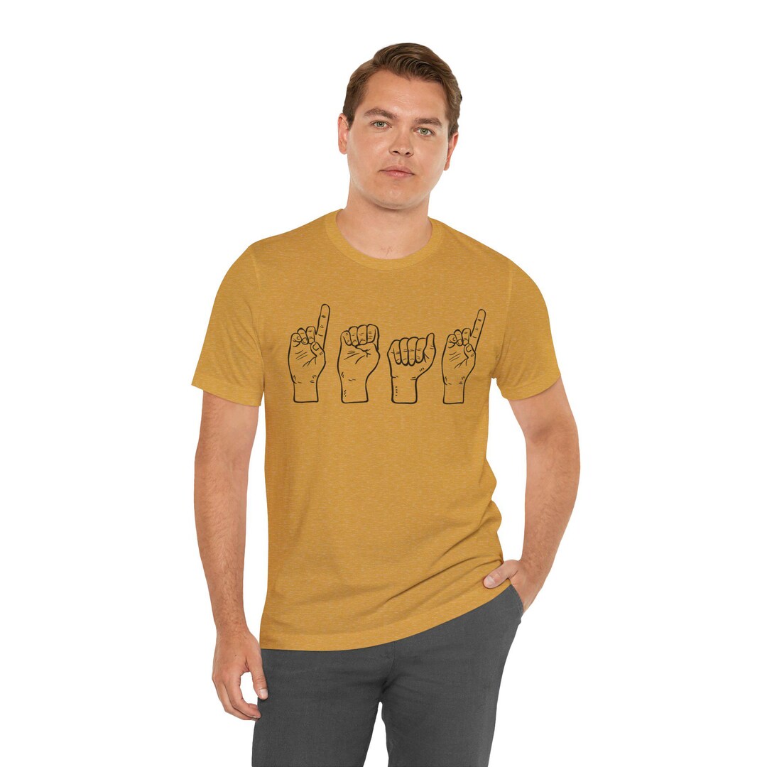 ASL Music Shirt, Dead Asl Shirt, American Sign Language, Asl Shirt, Asl ...