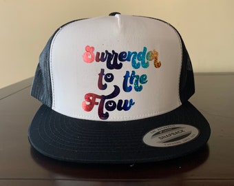 Surrender To The Flow Hat, STTF Hat, Phish Surrender to the Flow, Fishman Donut Hat, Phish Hat, Phish Snapback Hat, Phish Adjustable Hat