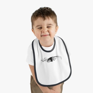 Pig Pen Gator Baby Bib, Alligator Baby Bib, Gator Bib, Alligator Bib dla dziecka, Cute bib dla dziecka, Fun Bib dla dziecka