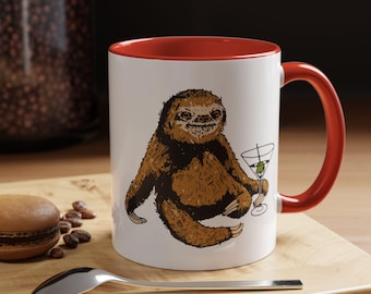 Sloth Mug, Phish Sloth, Phish Gifts, Funny Phish Mug, Phish Lyrics, Phish Coffee Mug, Sloth Gifts, Funny Sloth Mugs, Cute Sloth, Martini