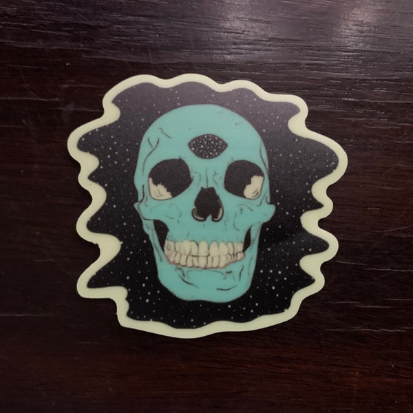 Phish Sticker, Skull Sticker, Glow in the Dark Sticker, Phish Sticker, Stealing Time From the Faulty Plan, Blank Space Phish, Phish Lyric