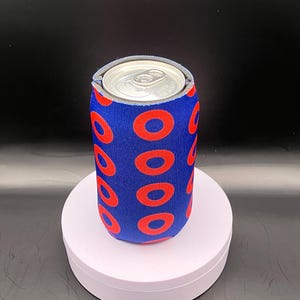 Fishman Donuts Skinny Can KOOZIE®: Phish-Inspired Drink Cooler