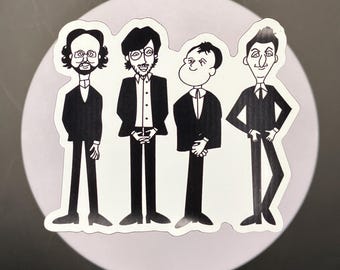 Phish Magnet, Phish Caricature, Phish Beatles, Phab Phour, Fishman Magnet, Phish Accessories, Colorful Magnet, Fridge Magnet, Car Magnet