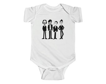 Phish Baby, Phish Baby Shirt, Phish Caricature Shirt, Phish Caricature, Phish in Suits, Phish Acapella, Phish Baby Romper, Phish Baby T