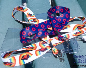 Fishman Donuts Lanyard, Fishman Donut Merch, Cadillac Rainbow Lanyard, Phish Lanyard, Phish Ticket Holder, Golgi Apparatus