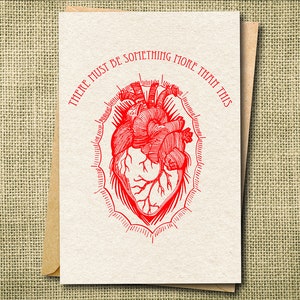 Anatomical Heart Card: Phish Lyrics, Love & Light Greeting