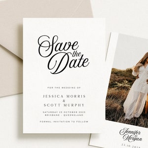 SOFIA Save the Date, Minimalist Save our Date, Photo Save the Date Download, Printable Save the Date Template, Save Date Electronic SMS image 5