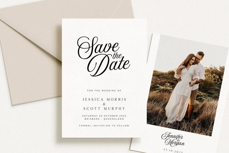 SOFIA Save the Date, Minimalist Save our Date, Photo Save the Date Download, Printable Save the Date Template, Save Date Electronic SMS image 5