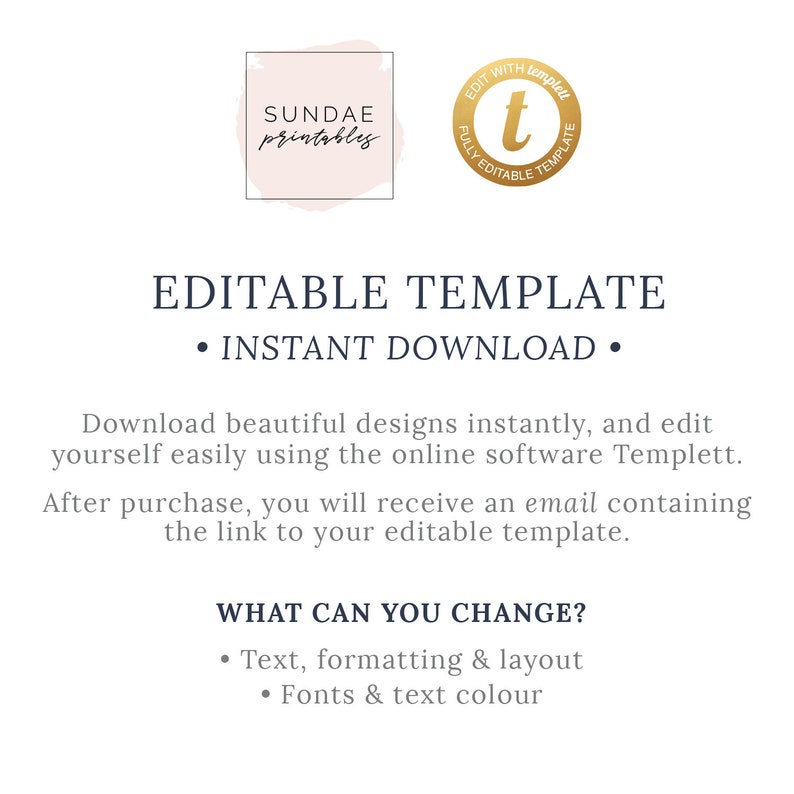 INSTANT Download 100/% Editable Templett FLORENCE Floral Wedding Details Card Printable Wedding Accommodation Information