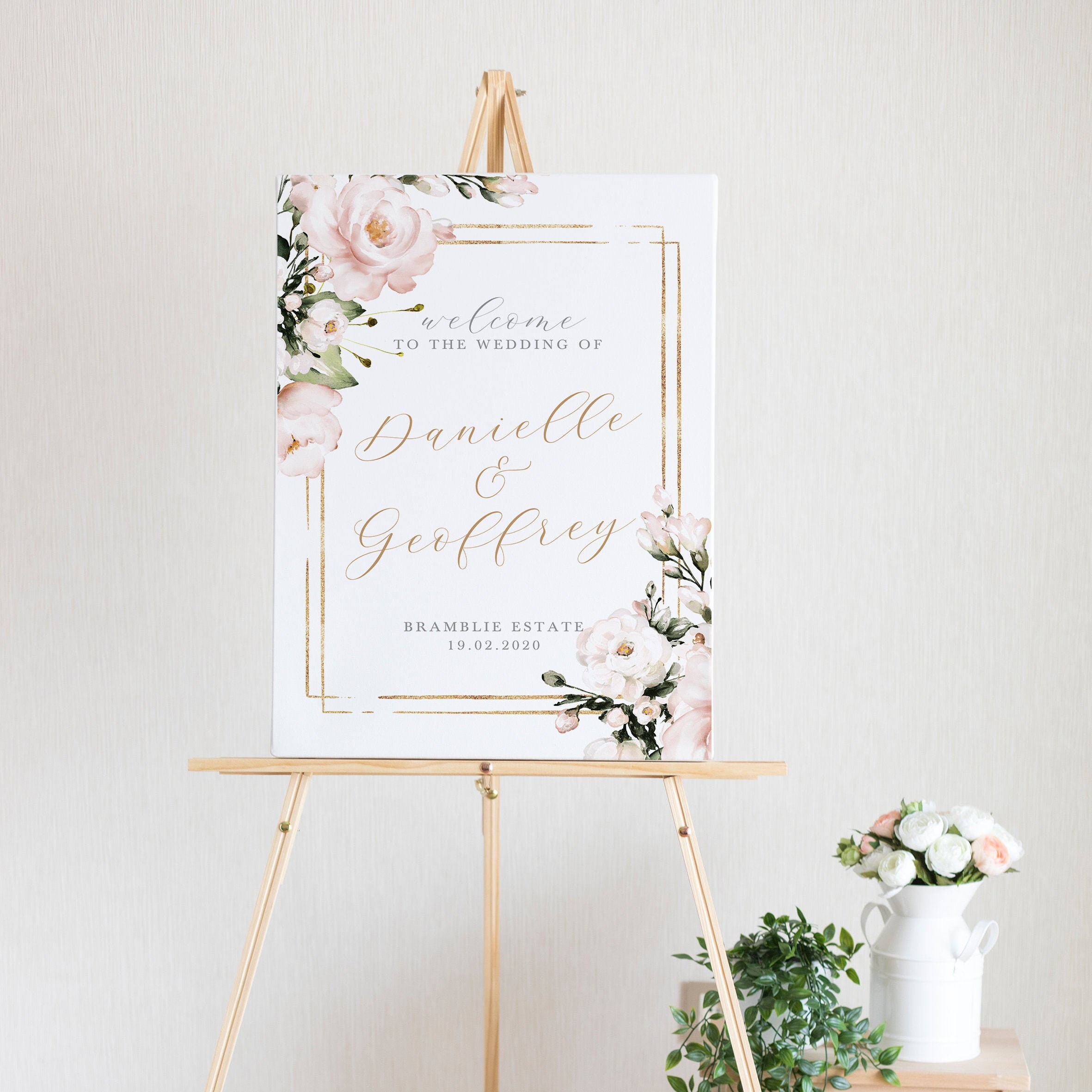 Editable Printable welcome sign Wedding welcome sign wedding signage BRIBIE wedding welcome sign Instant Download wedding sign