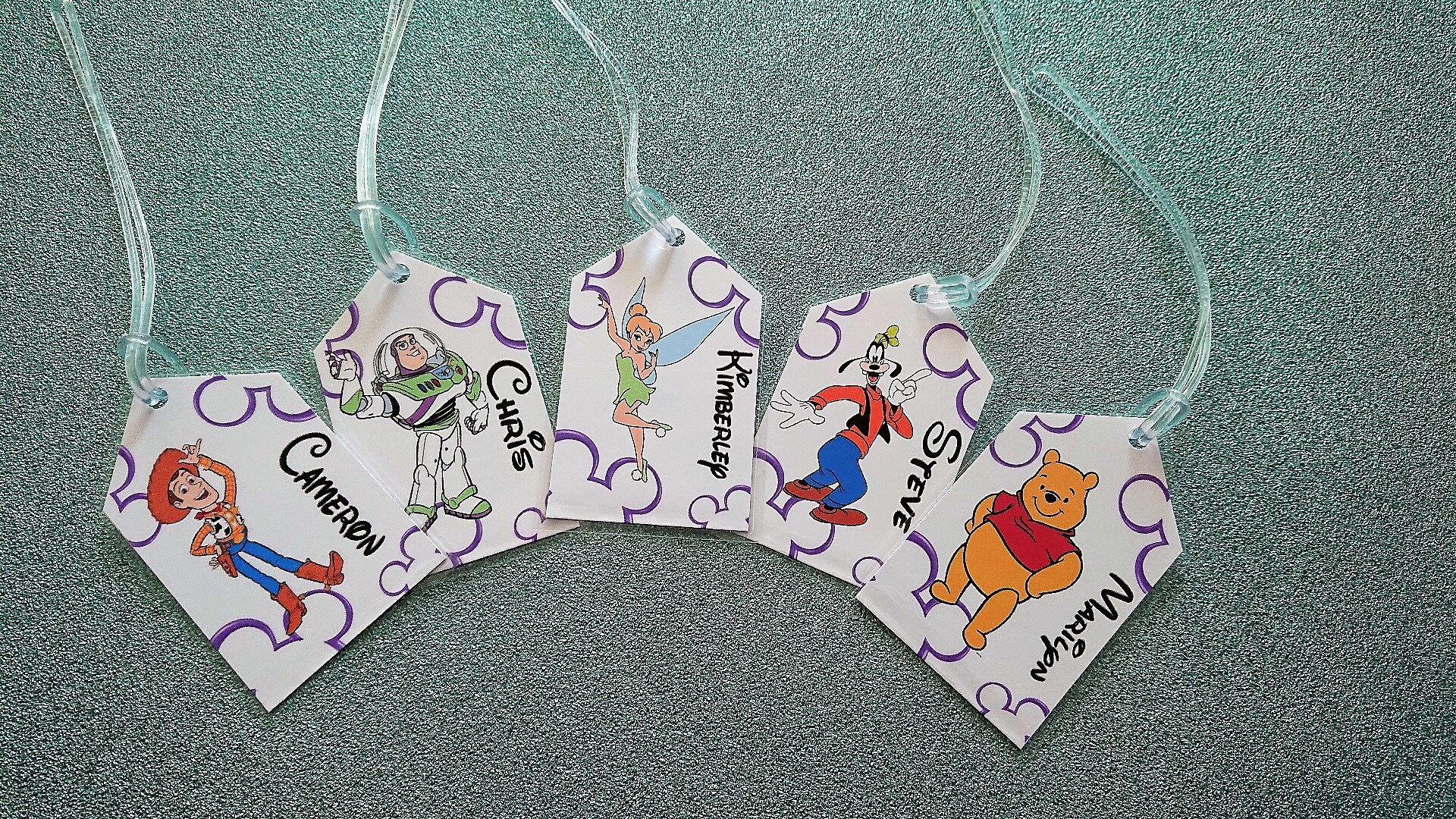 Personalised Disney Character Luggage Tags Choose your Etsy