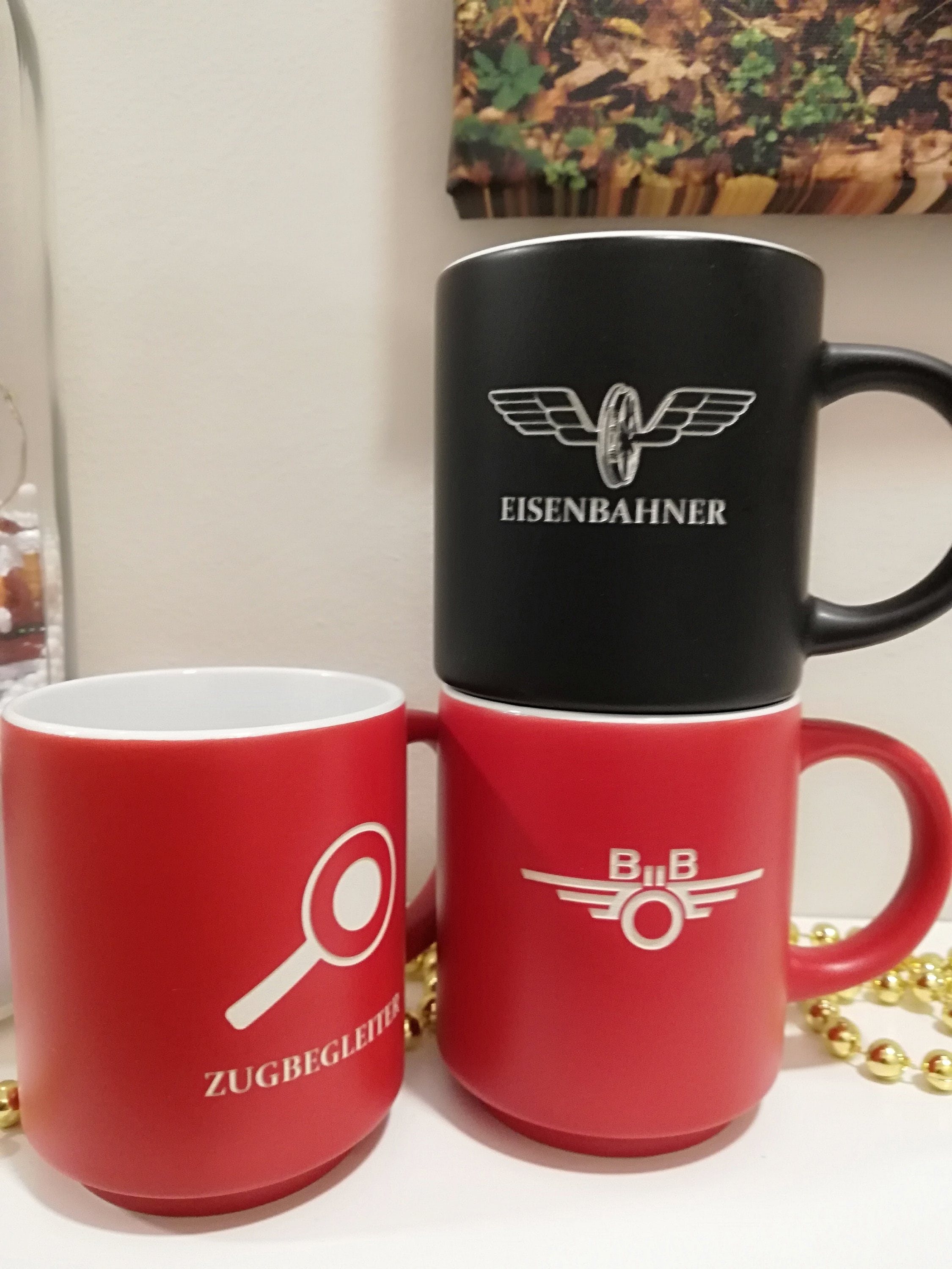 Coffee cups railway