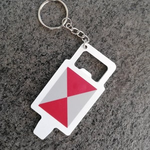 Disque de signalisation ferroviaire Zg2 porte-clés décapsuleur