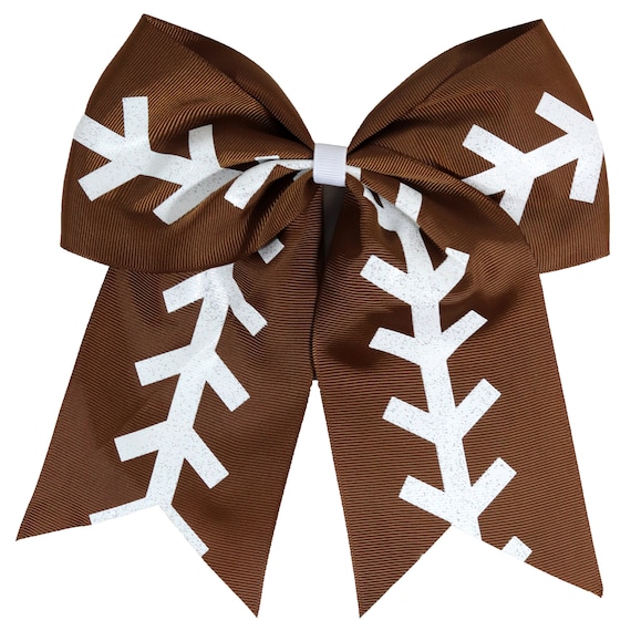 Football Bows 7" Ribbon with Ponytail for Girls Gifts Mom Cheer Cheerleading Shirts Headband Cheap Hair Bow Blanks to Design Custom Sayings