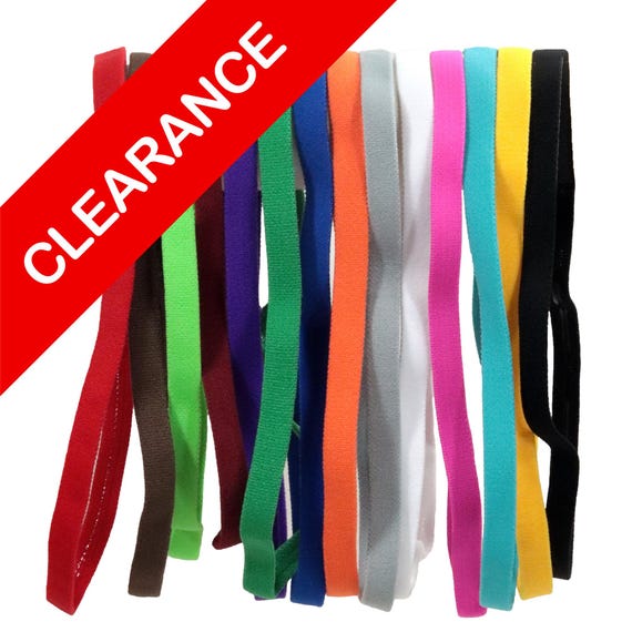 Mini Non-Slip Sports Headbands – Thin Elastic Hairbands for Girls & Women, Basketball, Softball, Volleyball, Soccer Accessories