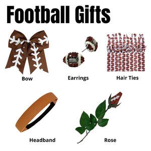 Football Gifts for Girls - Football Gift for Players, Coach, Seniors, Mom, Dad - Team Basket Bag Ideas - Sports Novelties- Post Earrings