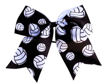 Volleyball Gifts for Teen Girls Player Daughter Mom Customize Hair Bows Ribbon Keychains Streamer Accessories- Volleyball Keychain