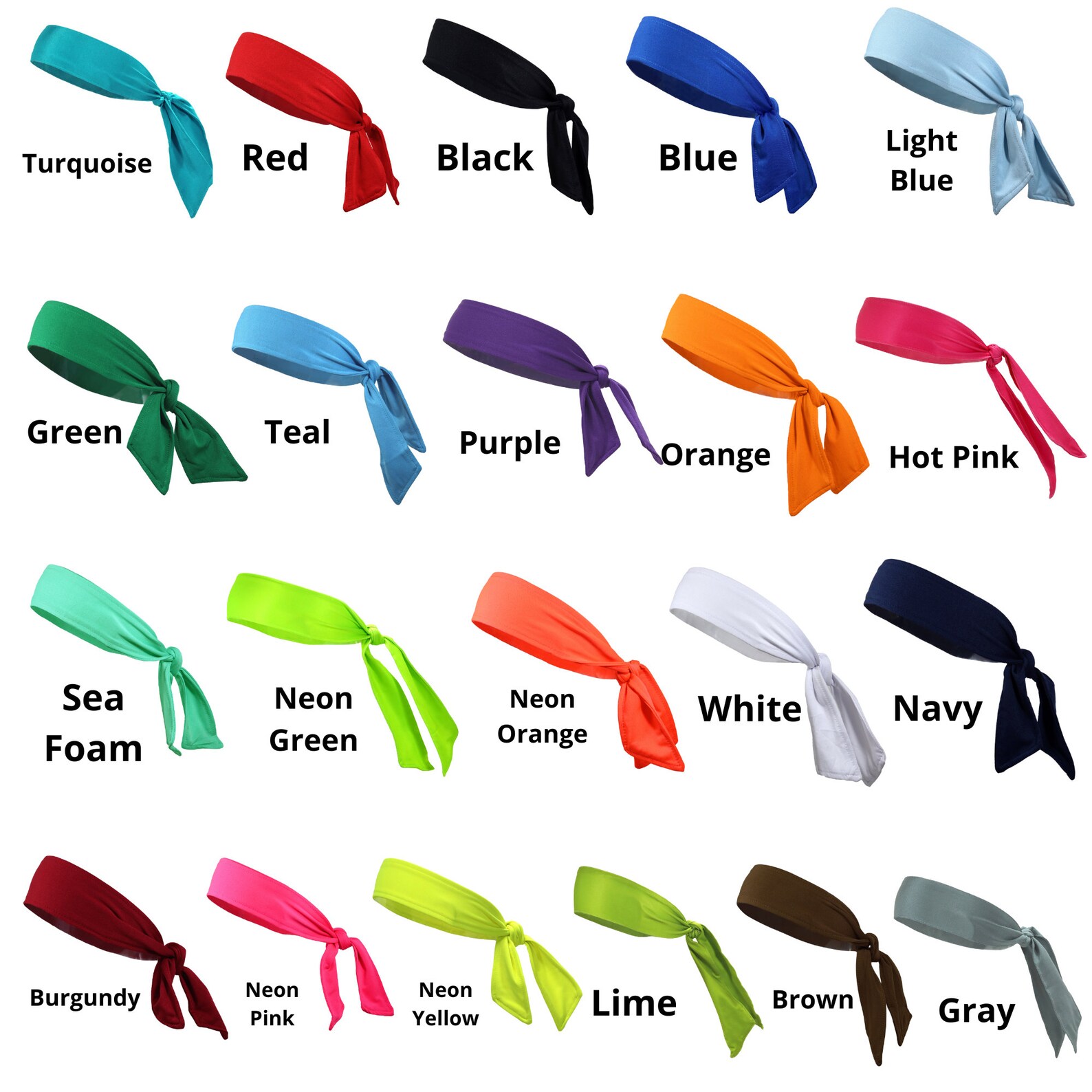 Wholesale Bulk Tie Headband Elastic Stretch Sports Cotton Etsy