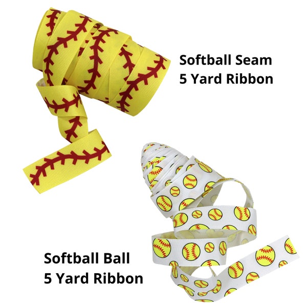 Softball Gifts for Girls - Softball Gift for Players, Pitchers, Coach, Seniors, Mom, Dad - Team Basket Bag Ideas - Sports 5 Yards Ribbon