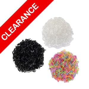 Small Rubber Band Hair Ties: Braids & Ponytails - 1000 Piece