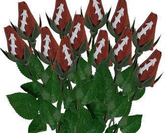 Football Roses Sports Rose Basketball Rose Baseball Soccer Volleyball Roses Flower Gifts for Players Coach Seniors Mom Team Basket Bag Ideas