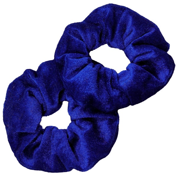 Blue Scrunchies Velvet for Hair Cotton Hair Ties Pack Plain Scrunchie Wholesale Ponytail Accessories Scrunchy Elastic Bands Girls and Women