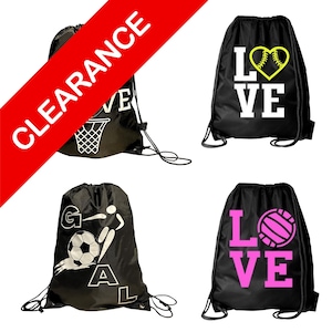 Sports Drawstring Cinch Bag – Team Gift for Softball, Basketball, Volleyball, Soccer