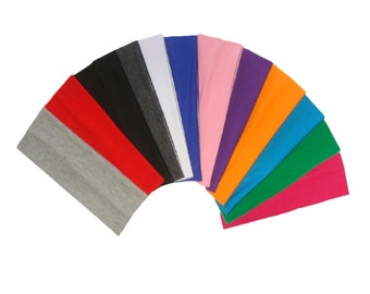 Wide Cotton Headband: Soft Stretch Yoga Sports Sweatband