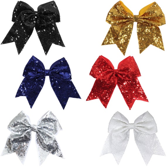 sequins Dance Softball breast cancer awareness 8/" Pink /& silver HUGE Cheer Bow