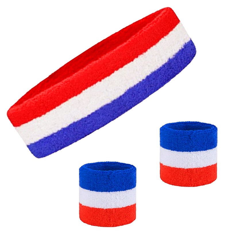 Sweatbands Set 2 Wristbands 1 Sweatband for Women Men Etsy