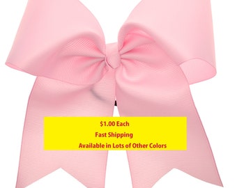 USA Jumbo 6" Cheer Bow Clip Holder – Pick Your Color! Big Girls Hair Bows