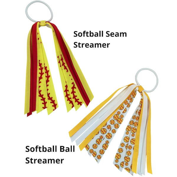 Softball Gifts for Girls - Softball Gift for Players, Pitchers, Coach, Seniors, Mom, Dad - Team Basket Bag Ideas - Sports Ribbon Hair Ties