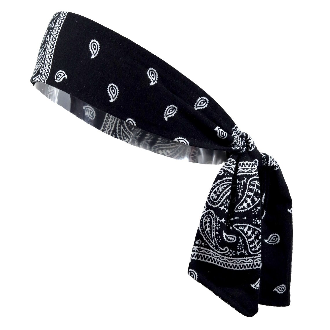 Tie Headband for Women Girls Elastic Stretch Sports Cotton | Etsy