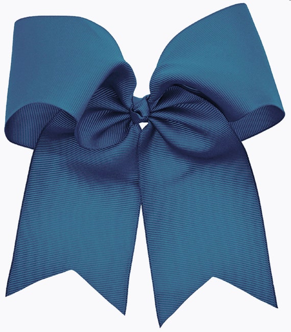 50 Cheer Bows Large 7" Ribbon with Holders for Girls Cheerleading Hair Bow Cheap 