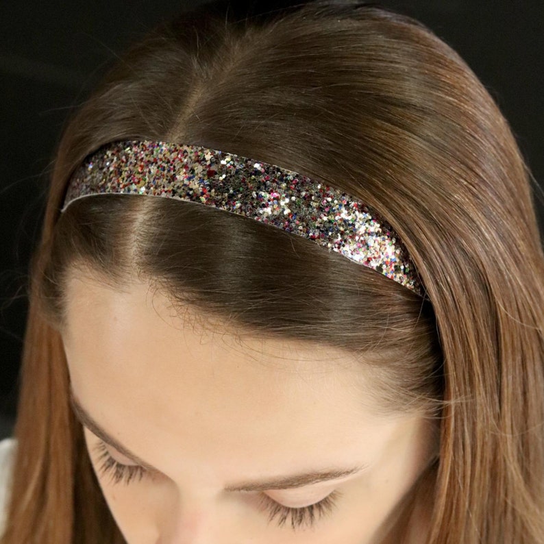 Glitter Headbands for Women Girls Elastic Headband Sparkle Etsy
