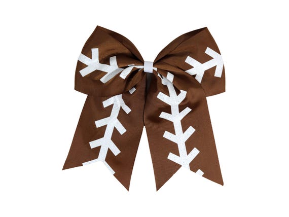 Bulk Softball Bows 7" Ribbon with Ponytail for Girls Gifts Cheer Cheerleading Shirts Headband Cheap Hair Bow Blanks to Design Custom Sayings